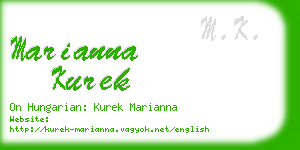 marianna kurek business card